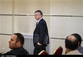 ورود "پانگ سن" سفیر چین در ایران به محل نشست خبری
