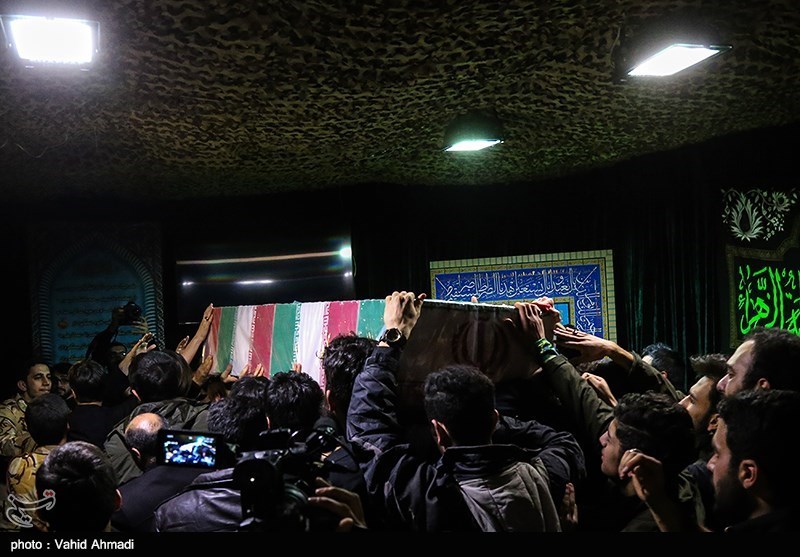 مراسم وداع با پیکر شهید بسیجی آشوب خیابان پاسداران "محمد حسین حدادیان"