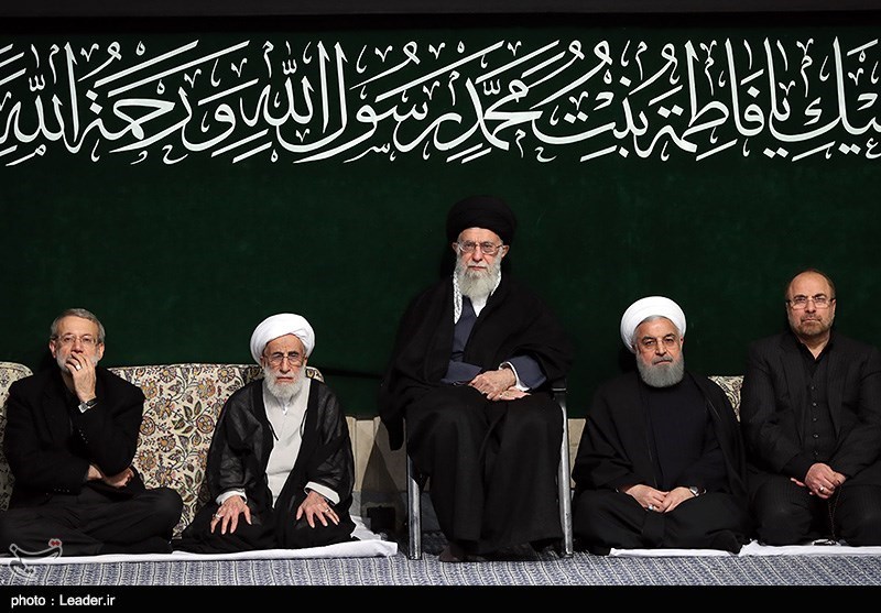 مراسم عزاداری شهادت حضرت فاطمه زهرا(س) در حسینیه امام خمینی با حضور رهبر معظم انقلاب