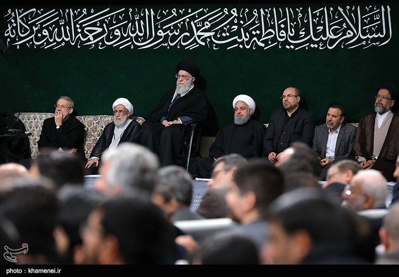 مراسم عزاداری شهادت حضرت فاطمه زهرا(س) در حسینیه امام خمینی با حضور رهبر معظم انقلاب