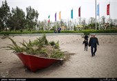 مسافران نوروزی در سواحل دریای خزر