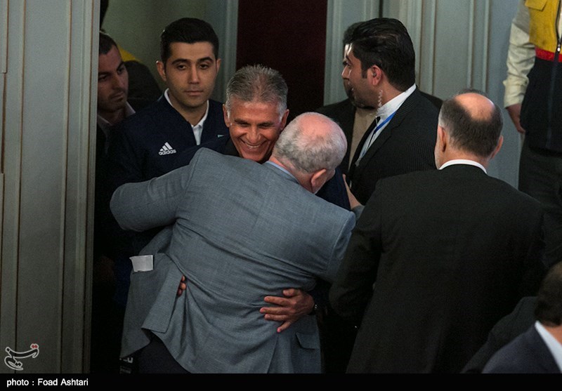 Iranian Officials See Off Members of Team Melli