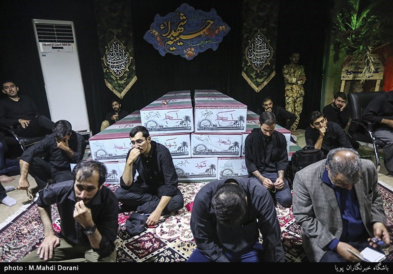 مراسم وداع با پیکر مطهر شهید محمدمهدی فریدونی