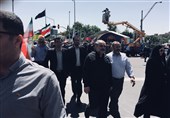 روز قدس پرشور| حضور فرمانده و جانشین نیروی هوایی ارتش در راهپیمایی روز قدس + عکس