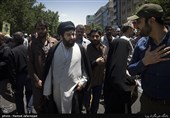 حجت الاسلام سیدمیثم خامنه ای در راهپیمایی روز قدس تهران