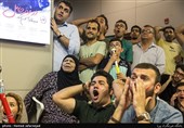 تماشای تیم های فوتبال ایران و پرتغال در چارسو