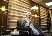 بازدید آیت الله سعید شاه آبادی رییس موسسه غدیر شناسی از باشگاه خبرنگاران پویا خبرگزاری تسنیم 