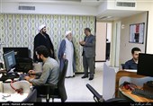 بازدید آیت الله سعید شاه آبادی رییس موسسه غدیر شناسی از تحریریه باشگاه خبرنگاران پویا خبرگزاری تسنیم 