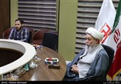 بازدید آیت الله سعید شاه آبادی رییس موسسه غدیر شناسی از باشگاه خبرنگاران پویا خبرگزاری تسنیم 