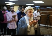 اقامه نماز جماعت آیت الله سعید شاه آبادی 