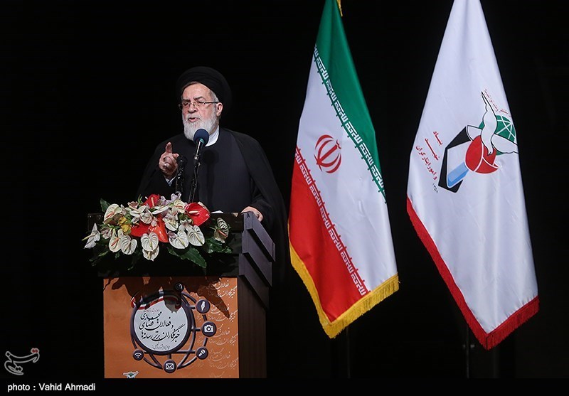سخنرانی حجت الاسلام سیدمحمدعلی شهیدی رئیس بنیاد شهید و امور ایثارگران در مراسم چهارمین جشنواره تجلیل از خبرنگاران برتر رسانه‌ها