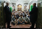 غبار روبی ضریح مطهر حضرت عبدالعظیم حسنی (ع)
