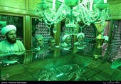 غبار روبی ضریح مطهر حضرت عبدالعظیم حسنی (ع)