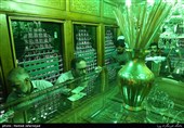 غبار روبی ضریح مطهر حضرت عبدالعظیم حسنی (ع)