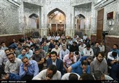 غبار روبی ضریح مطهر حضرت عبدالعظیم حسنی (ع)