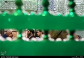 غبار روبی ضریح مطهر حضرت عبدالعظیم حسنی (ع)