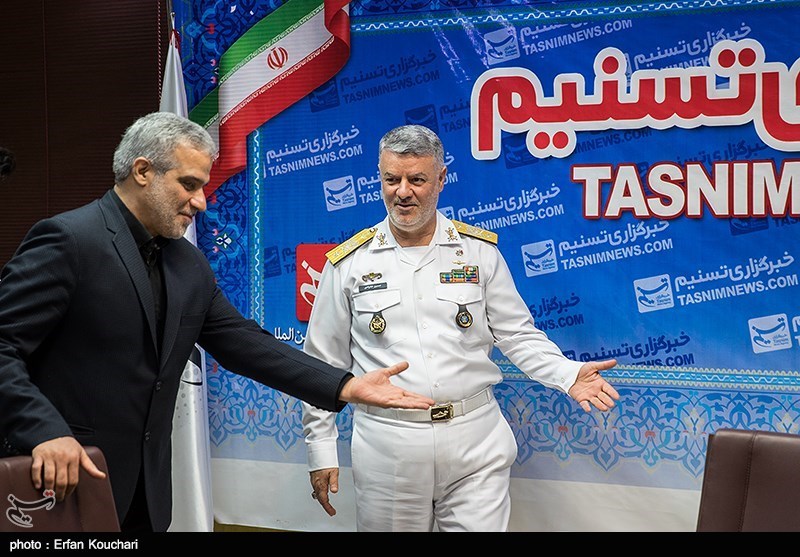 کنفرانس خبری دریادار حسین خانزادی فرمانده نیروی دریایی راهبردی ارتش در خبرگزاری تسنیم