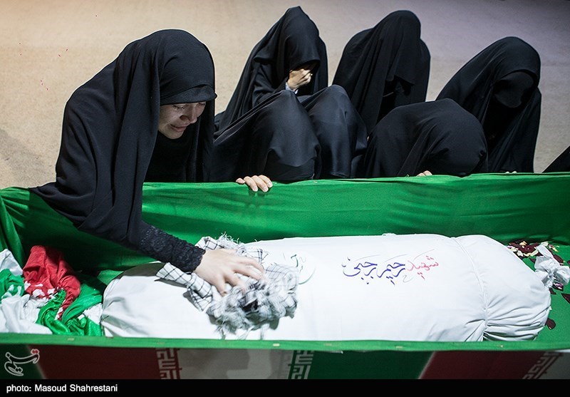 وداع با پیکرمطهر شهید رحیم رجبی