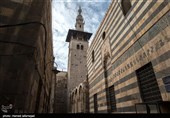 نمایی از مسجد اموی در شهر دمشق سوریه