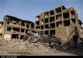 خانه ها و اتاق های ویران شده توسط تروریست های داعش در استان دیرالزور سوریه