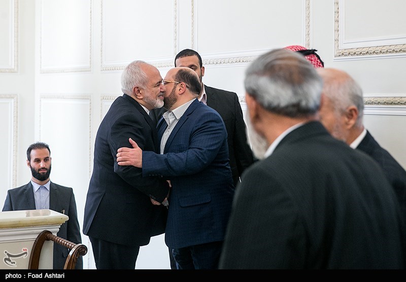 دیدار رئیس هیات پارلمانی فلسطین با وزیر امور خارجه ایران