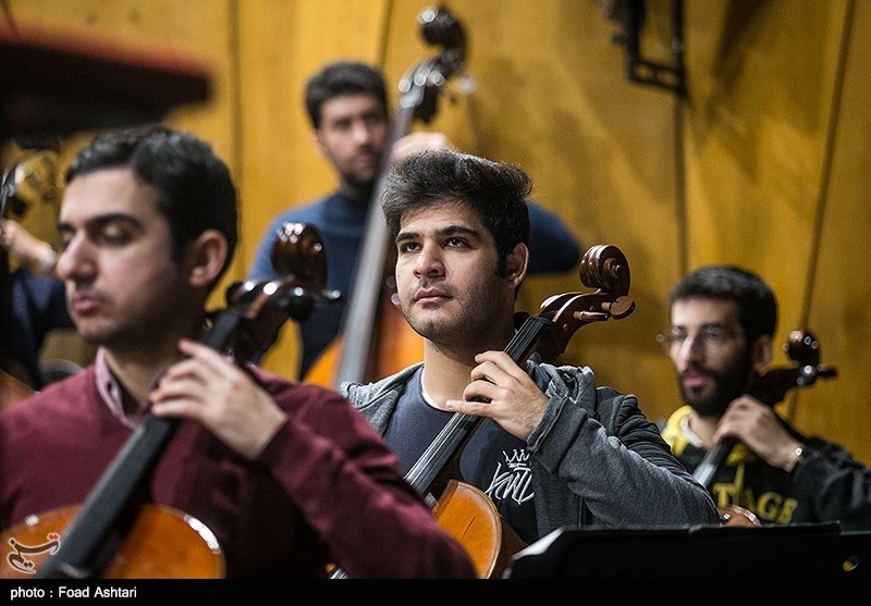تمرین ارکستر ملی "شب موسیقی آذربایجان"