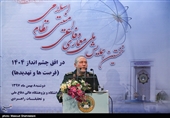 سرلشکر رحیم صفوی دستیار و مشاور عالی مقام معظم رهبری در امور نظامی  در همایش ملی معماری دفاعی امنیتی نظام اسلامی