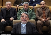 عبدالرضا رحمانی فضلی وزیر کشور در همایش ملی معماری دفاعی امنیتی نظام اسلامی