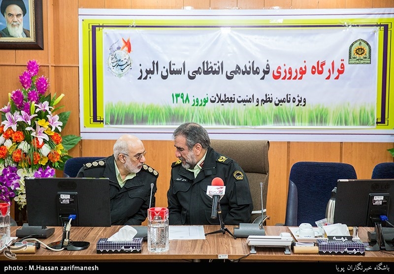نشست خبری سردار عباسعلی محمدیان فرمانده نیروی انتظامی استان البرز