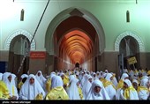 حضور حجاج ایرانی در مسجد شجره