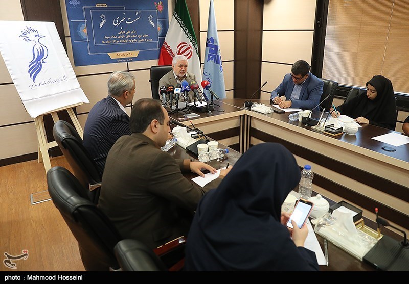 علی دارابی معاون امور استان های رسانه ملی در نشست خبری جشنواره تولیدات مراکز استان‌های صدا و سیما