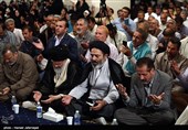 حجت الاسلام سیدعبدالفتاح نواب نماینده ولی فقیه در امور حج و زیارت در مراسم پرفیض دعای کمیل در مکه مکرکه