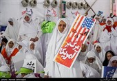 مراسم برائت از مشرکین موسم حج98 در صحرای عرفات با حضور حجاج و زائران ایرانی 