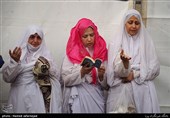 حجاج ایرانی در مراسم دعای عرفه در صحرای عرفات
