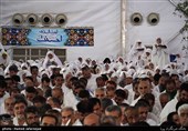 حجاج ایرانی در مراسم دعای عرفه در صحرای عرفات