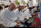 حجت الاسلام سیدعبدالفتاح نواب در مراسم دعای عرفه در صحرای عرفات