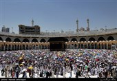 حجاج موسم حج98 در مسجدالحرام شهر مکه مکرمه
