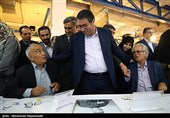 رضا رحمانی وزیر صنعت، معدن و تجارت در مراسم افتتاح بیست و هشتمین نمایشگاه فرش دستباف ایران