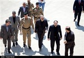 حضور مسئولین عراق و ایران  در مراسم بازگشایی مرز خسروی برای زوار حسینی