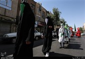 دسته های عزاداری روز تاسوعا در خیابان رودکی