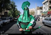 دسته های عزاداری روز تاسوعا در خیابان رودکی