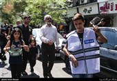 دسته های عزاداری روز تاسوعا در خیابان رودکی