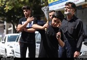 دسته های عزاداری روز تاسوعا در خیابان رودکی