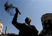 دسته های عزاداری روز تاسوعا در خیابان رودکی