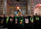 مراسم خطبه‌‌خوانی شب عاشورا طبق یک سنت هر ساله در بارگاه منور رضوی برگزار شد.