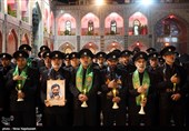 در این مراسم جمع کثیری از خدام و زائران و مجاوران بارگاه منور رضوی حضور داشته  و مراسم خطبه‌خوانی شب عاشورا را برگزار کردند.