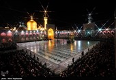 مراسم خطبه‌‌خوانی شب عاشورا طبق یک سنت هر ساله در بارگاه منور رضوی برگزار شد.