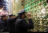 مراسم خطبه‌‌خوانی شب عاشورا طبق یک سنت هر ساله در بارگاه منور رضوی برگزار شد.