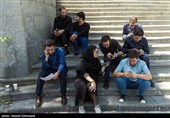 تعدادی از خبرنگاران درحاشیه جلسه هیئت دولت 