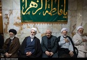 علی‌اکبر ناطق نوری عضو مجمع تشخیص مصلحت نظام، اسدالله بادامچیان دبیرکل حزب موتلفه اسلامی در مراسم تشییع اسدالله عسگراولادی